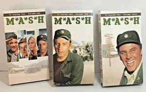MASH VHS Box Set SECOND Season 3 Volumes with 24 Episodes Collector's Edition - Picture 1 of 9
