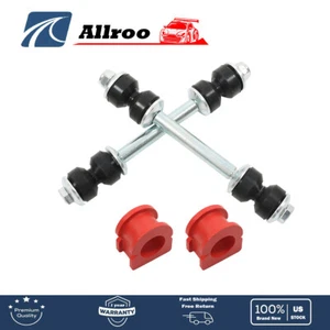 NEW FRONT SWAY BAR END LINKS KIT & STABILIZER BAR BUSHINGS SET FOR CHEVY GMC - Picture 1 of 8