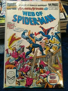 Web of Spider-Man Annual #5 NM- 1989 Atlantis Attacks - Picture 1 of 1
