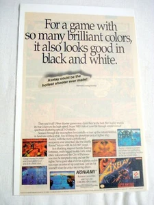 1992 Color Ad Axelay Videospiel von Konami - Bild 1 von 1