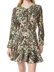 size Large  Jessica Simpson Davina Floral Dress Cheetah Ferns new - Picture 1 of 4