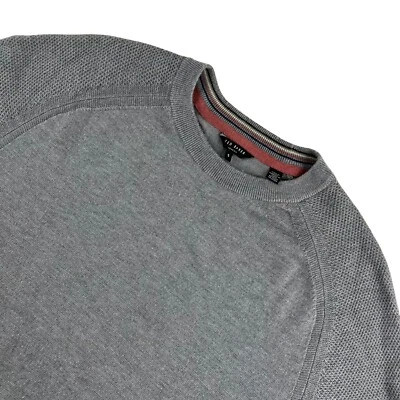 Ted Baker Men’s Performance Blend Crew Neck Sweater Gray • Medium - Image 1 of 4