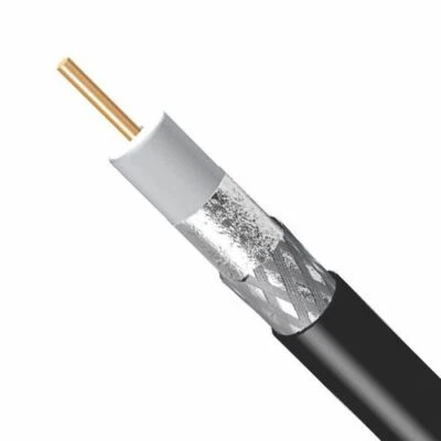 RG59 75 OHM LOW LOSS COAXIAL CABLE PREMIUM SHIELDING CCTV CATV VIDEO CABLE COAX - Image 1 of 3