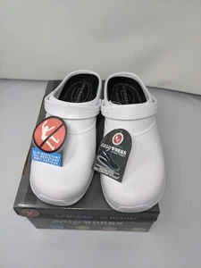 NIB Easy Works By Easy Street Work Non-Slip Clogs White Women’s Size 10 NEW - Picture 1 of 11