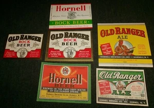 Lot of Old Ranger Beer, Bock, Ale - Hornell Brewery, New York Vintage Labels - Picture 1 of 1