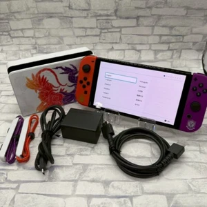 Nintendo Switch OLED Pokemon Scarlet & Violet Console & Dock Limited Edition - Picture 1 of 11
