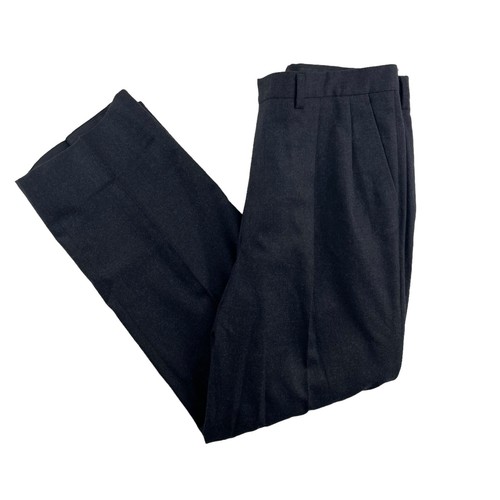 Pantalone elegante uomo Longchamp grigio lana cashmere plissettato flanella • 34x29