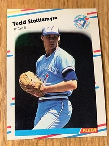 1988 Fleer Update Todd Stottlemyre RC Error YELLOW STRIPE #U68 TORONTO BLUE JAYS - Picture 1 of 3
