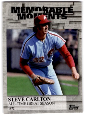 2017 Topps Memorable Moments #MM-4 Steve Carlton Philadelphia Phillies - Image 1 of 2
