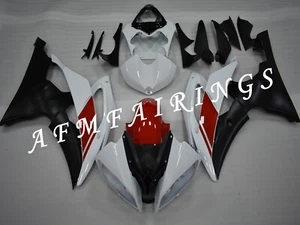 White Red ABS Injection Mold Bodywork Fairing Kit Panel Set for YZF R6 2008-2016 - Picture 1 of 7
