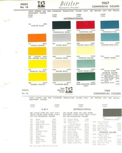 1967 1968 INTERNATIONAL SCOUT TRAVELALL PANEL PICKUP TRUCK PAINT CHIPS (PPG) - Picture 1 of 1