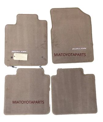 Genuine Toyota 2005-2010 Avalon HV OEM Ivory Carpet Floor Mats PT206-07090-02 - Image 1 of 4