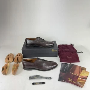 Allen Edmonds Park Avenue Merlot Captoe Oxford Shoes 10.5 B Complete In Box! - Picture 1 of 15