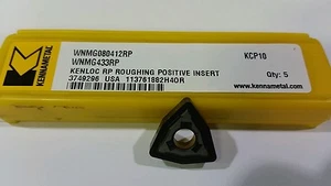 KENNAMETAL WNMG 433RP  KCP10    ***5 INSERTS*** - Picture 1 of 2