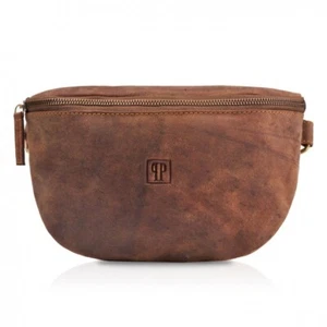 LEDER DAMEN GÜRTELTASCHE VINTAGE PAOLO PERUZZI T-36-BR - Bild 1 von 7