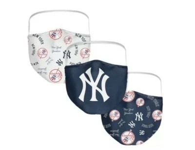 MLB NCAA Team Face Masks 3x20 Lot 60 Total – Yankees Alabama Boston Sports Cover - Image 1 of 4