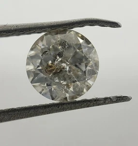 5.44 mm Loose 0.57ct Transitional Cut Diamond J K Color I2 Clarity Natural Round - Picture 1 of 4