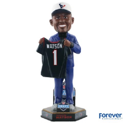Deshaun Watson Houston Texans Clemson Tigers 2017 Draft Day Bobblehead NFL Cover