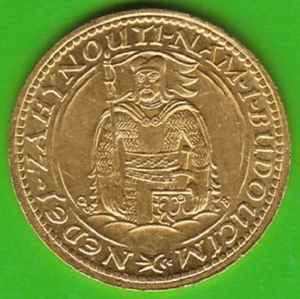 Coin Gold Czechoslovakia Ducat 1924 In Vz-St Nswleipzig - Picture 1 of 3