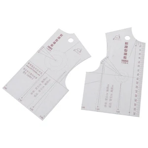 2pcs/set 1:5 Women Clothes Prototype Ruler Drawing Template Tailor Sewing YXI4 - Picture 1 of 10
