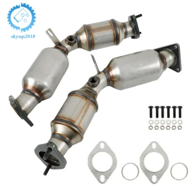 Par convertidor catalítico izquierdo+derecho para Infiniti Q40 Q50 Q60 3,7 L 2014 2015 Foto 1 de 4