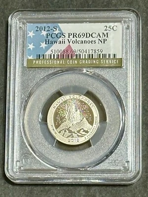2012S Clad Volcanoes Ultra Cameo PF69 25C Quarter - Image 1 of 4