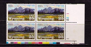 US USA Sc# 2444 MNH FVF PL# BLOCK Schwiering High Mountain Meadow Wyoming - Picture 1 of 1