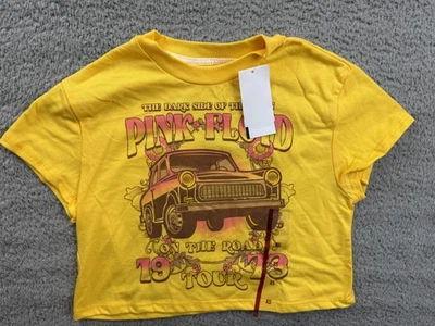 Camisa Pink Floyd Niñas Jóvenes XS Lado Oscuro de la Luna Banda Gira Años 70 Camiseta Gráfica Foto 1 de 4