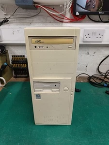 Retro Vintage Beige Midi Tower Slot 1 Celeron PC Computer (OHNE HDD) GA-6BXC - Bild 1 von 7