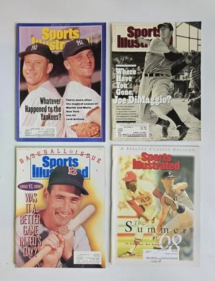 Sports Illustrated Lot Of 4 Ted Williams Mickey Mantle Bob Gibson Joe Dimaggio - Image 1 of 4