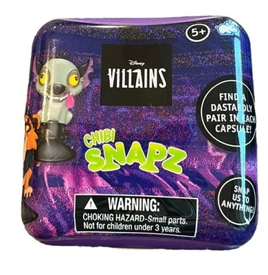 NUEVA Cápsula Misteriosa Chibi Snapz Villanos Disney Sellada Foto 1 de 4