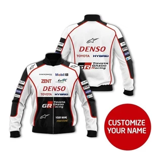 Giacca da corsa DENSO NASCAR giacca completamente stampata con nome personalizzato e omaggio (regalo) - Foto 1 di 3