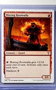 MTG Magic The Gathering MB2 Mystery Booster 2 White Border #54 Blazing Rootwalla - Picture 1 of 2