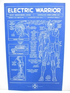 Electric Warrior Blueprint Promo - DC Comics 1985 - Picture 1 of 4