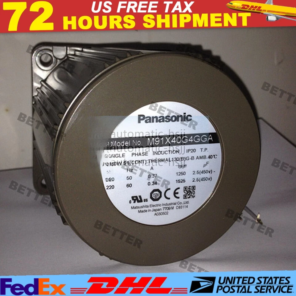 US Free TAX For Panasonic AC Motor M91X40G4GGA 40W New Free Shipping - Image 1 of 3