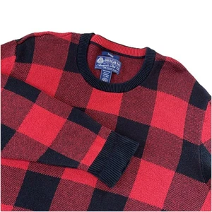 American Rag Buffalo karierter Pullover Größe Large adretter Grunge Outdoor Fischer - Bild 1 von 7