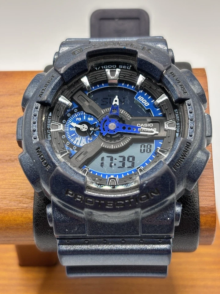 Reloj Pulsera Casio G-Shock 5146 GA 110mm Negro y Azul Antimagnético Foto 1 de 4
