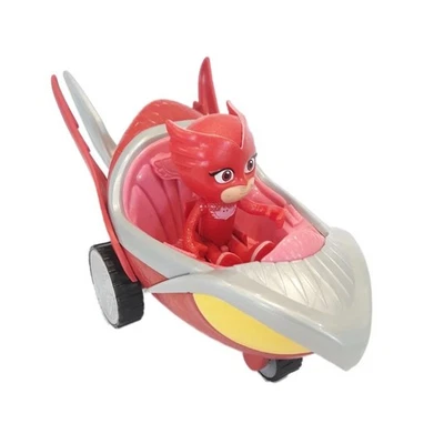 PJ Masks Owlette und Owlette Mobile Fahrzeug rot Actionfigur - Bild 1 von 4