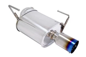 MEGAN 4" 101mm Titanium Burnt Tip Axle Back Exhaust Legacy 2.5i 10-14 +Silencer - Picture 1 of 1