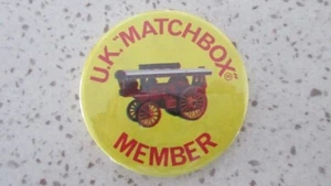 MATCHBOX UK MEMBER BADGE VINTAGE - Foto 1 di 1