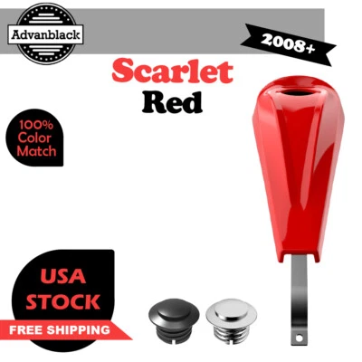 Consola de tablero de tanque de bajo perfil Advanblack rojo escarlata apta para Harley Touring 08+ Foto 1 de 4