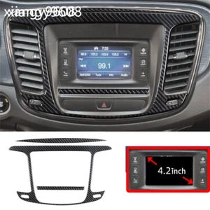 Carbon Fiber Car Central Control Frame Trim For Chrysler 200 2015-17 Accessories - Foto 1 di 15