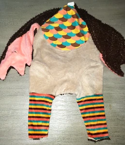 girls PLUSH OWL HALLOWEEN COSTUME 1 PC size 18/24 month SOFT BROWN PINK WINGS - Picture 1 of 2