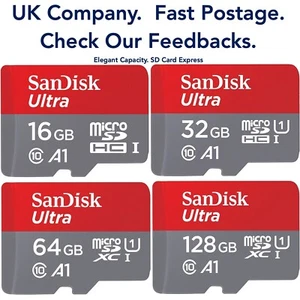 ScanDisk 32GB 64GB 128GB 256GB MicroSD Memory Card Class 10 SDHC SDXC SD TF Card - Picture 1 of 67