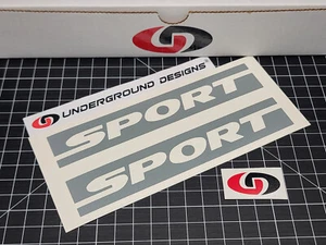 Sport Decals (2pk) Side Fender Panel Stickers Fits 2007-18 Jeep Wrangler JK JKU - Picture 1 of 18