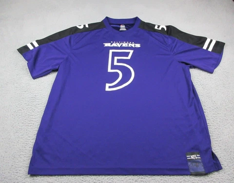 Joe Flacco Baltimore Ravens Jersey Mens 2XL XXL Purple Majestic NFL Football Cover