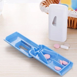 Tablet Pill Cutter Splitter Medicine Box Storage Case Crusher Grinder Divid'Q6-v - Picture 1 of 10
