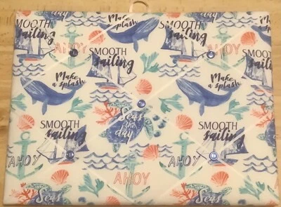 French Bulletin Board Photo Memo White Ocean Sailing Print 11.8 x 15.7 inches - Image 1 of 3