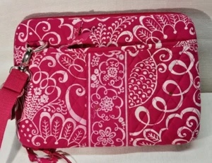 Vera Bradley Mini Laptop Case Twirly Birds Pink - Picture 1 of 12