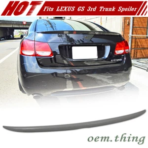 Fit For Lexus GS350 GS430 ABS OE Type Rear Trunk Spoiler Wing Unpaint 11 - Picture 1 of 3